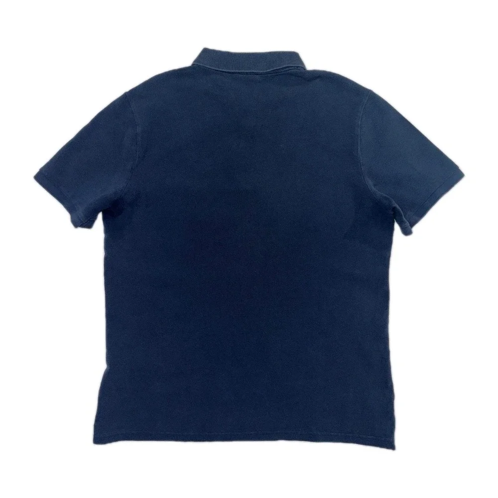 NIKE Men's L Navy Blue Polo Shirt Short Sleeve Athletic Golf USA Pullover Sports